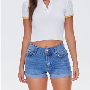 Forever 21 High Rise Denim Short